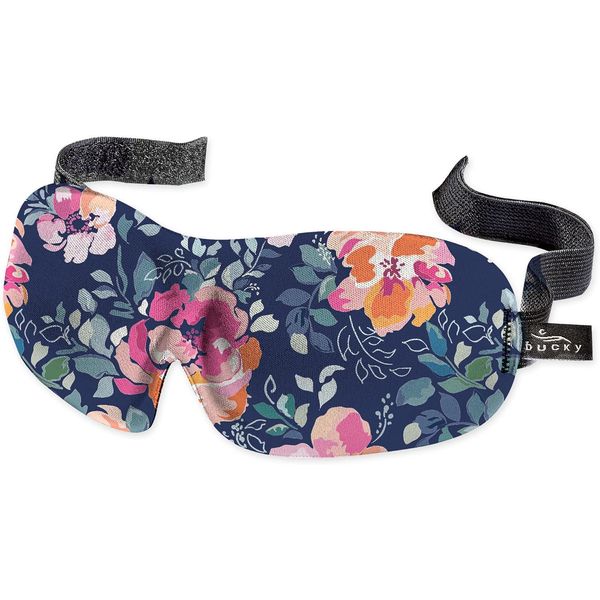 Bucky 40 Blinks No Pressure Eye Mask for Travel & Sleep, Midnight Floral, One