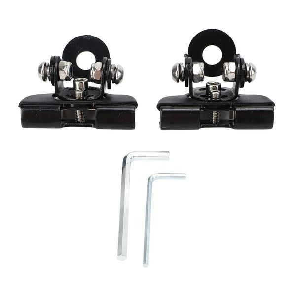 Light Bar Bonnet Bracket, 2 Pack LED Light Bar Base Mounting Bracket Ditch Light Brackets Adjustable LED Work Light Bar Mounting Bracket Clamp