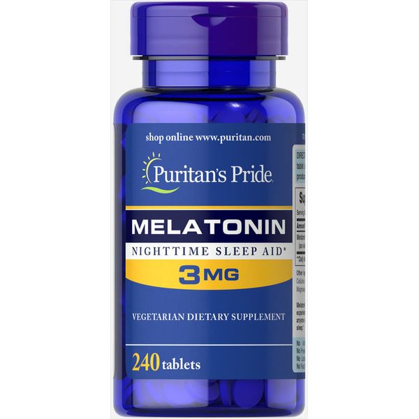 Puritan's Pride Melatonin 3 mg - 240 Tablets