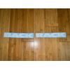 BACK RACK Replacement White STICKER Kit (9in x Each Word) Truck Split Word