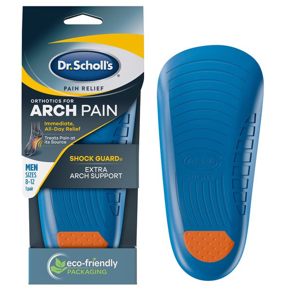 Dr. Scholl's Arch Pain Relief Insoles for Men, 1 Pair, Size 8-12 Dr. Scholl's Pain Relief Insoles