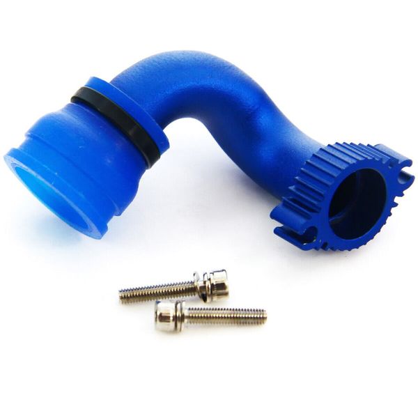 Traxxas Nitro 4-Tec 3.3 * BLUE ANODIZED ALUMINUM EXHAUST PIPE HEADER & COUPLER *