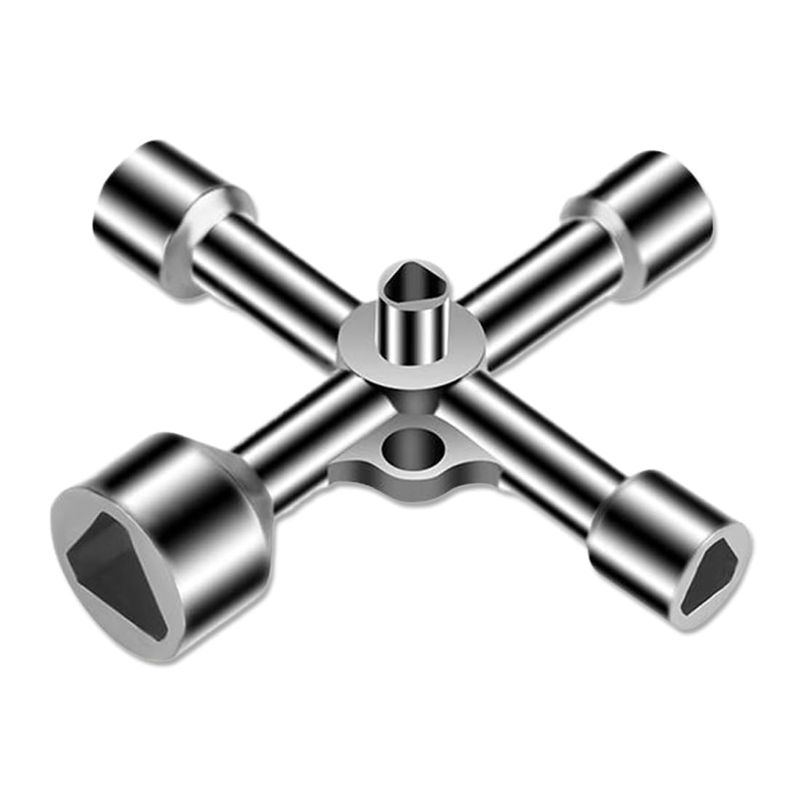 5in1 Triangle valve key,Metal Utility Key Universal Cross Triangle Key ...