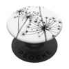 Dandelion Seed Flowers Black and White PopSockets Swappable PopGrip