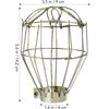 Industrial look LIGHT BULB LAMP GUARD Thin Wire Cage Warehouse Retro SteamPunk