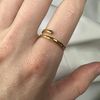 Gold Dipped Sterling Silver Plain Adjustable 2mm Band Midi Toe Ring