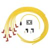 ACCEL 4041 Spark Plug Wire Set - 8mm - Yellow with Orange 90 Degree Boots