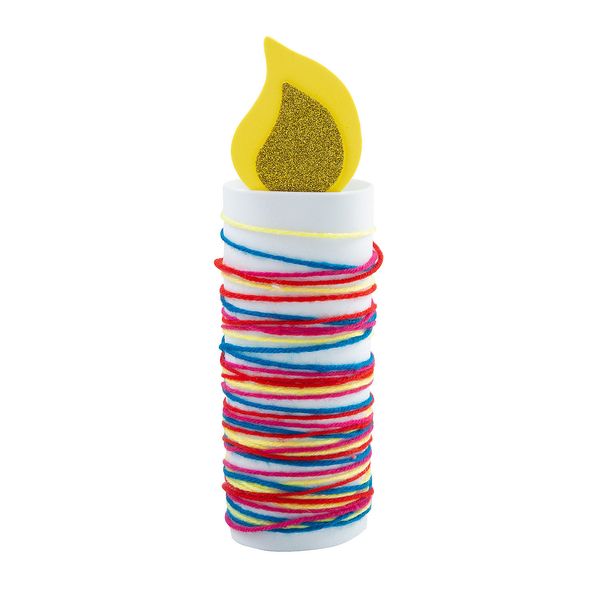 Fun Express Yarn-Wrapped Candle Craft Kit - Makes 9