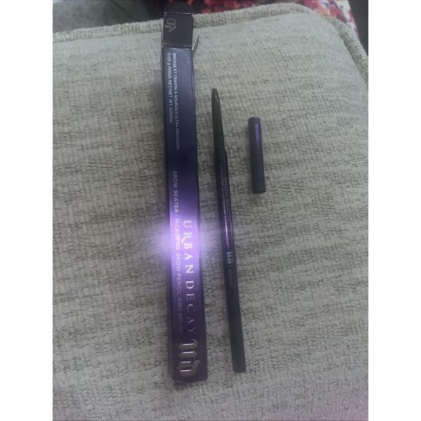 Urban Decay Brow Beater Microfine Brow Pencil and Brush In Neutral Brown Full Sz