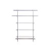 Rubbermaid Configurations Deluxe Custom Closet Kit, 3-6 Ft. Adjustable Metal Wire Shelving, Titanium Finish, Expandable Organization System, Hardware Included, for Home Closet/Pantry/Laundry/Mudroom