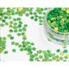 Nail Art Autumn Maple Leaf Glitter Sequin 4mm (Holo Green)