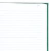 National Emerald Series Record Book, Canvas Hard Cover, Perfect Binding, 12.125" x 7.5", 500 Numbered Pages, Green (56151)