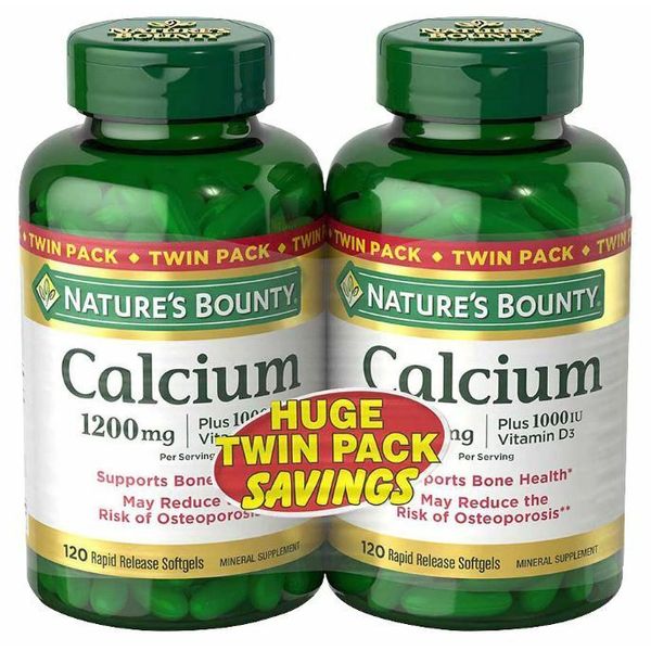 Nature's Bounty Absorbable - Calcium 1200mg Plus 1000IU Vitamin D3 240 Counts