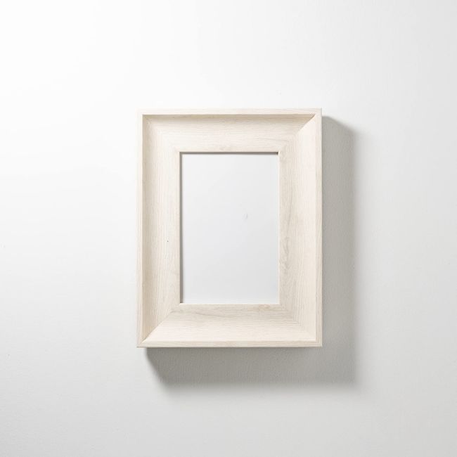 FRAME SHIROYAMA 3443 Picture Frame Airframe (7.9 x 7.9 inches (200 x 200 mm), White Wood Look Resin Simple Interior Poster Photo Picture Frame Panel Frame