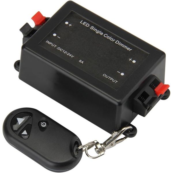 DC 12-24V LED Single Color Light Strip Wireless RF Remote Controller Dimmer 5050