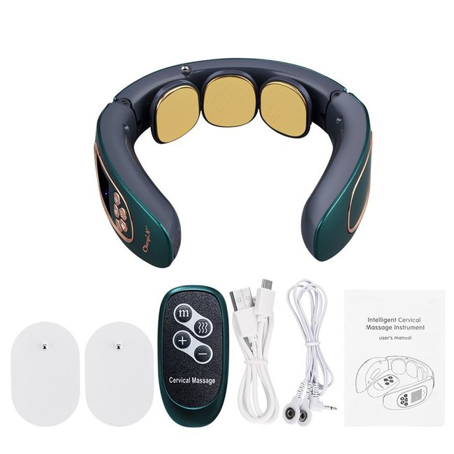 Cervical Vertebra Massage Device, Smart Heating Neck Massager Electric  Pluse Pain Relief For Shoulder Head