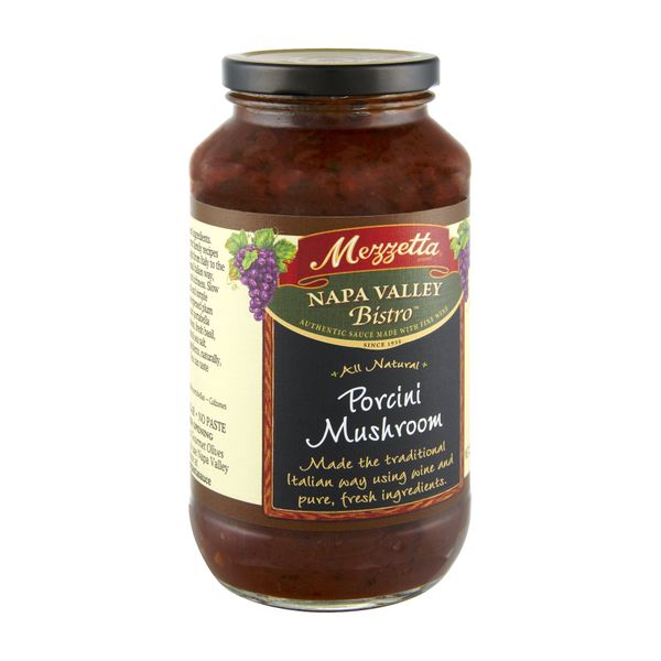 Mezzetta Napa Valley Bistro Pasta Sauce, Mushroom & Porcini, 25-Ounce Jars (Pack of 6)