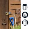 Master Lock 608EURD Rectangular Brass Padlock with Key, Gold, 8,3 x 8,5 x 1,8 cm