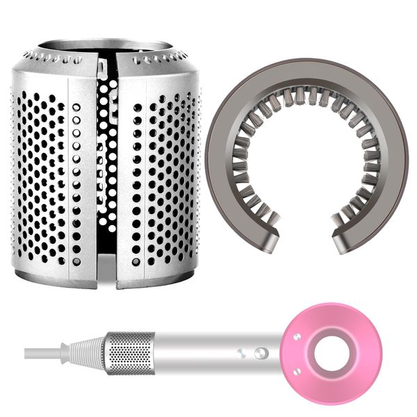 YTCHYYSK Upgraded Hair Dryer Filter Replacement for Dyson Supersonic HD01 HD03 HD08 HD15 Outer Filter Cage Repair Accessories with Cleaning Brush