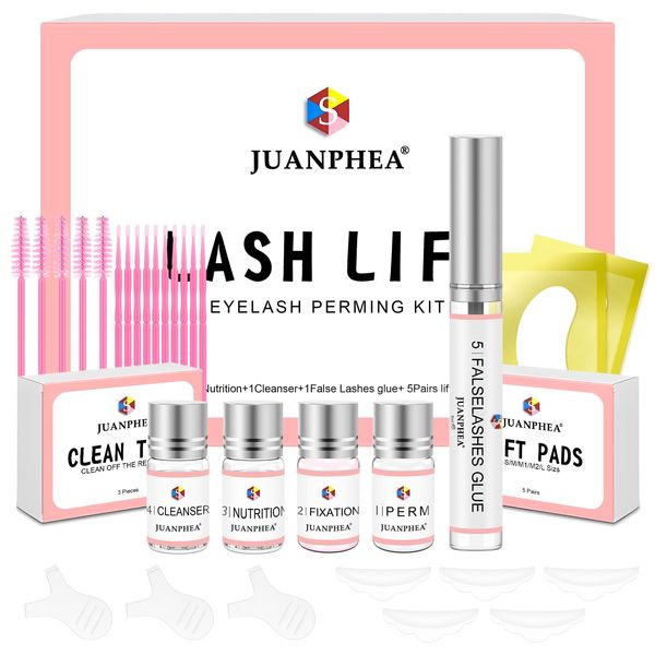 Kit Laminazione Ciglia,Kit Professionale di Estensione Delle Ciglia Semipermanente,Kit di Sollevamento delle Ciglia,Lash Lift Kit Ideale per il Salone e l'uso Domestico