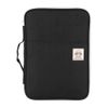 Multi-Functional A4 Document Bag Portfolio Organizer Case Zippered Oxford Waterproof Document Bag (Black)