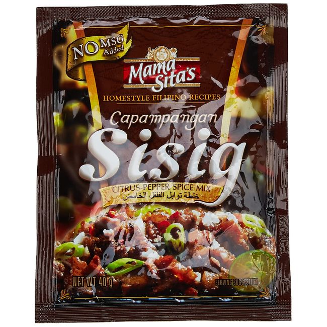 Mama Sita`s Homes Style Filipino Recipes Capampangan Sisig Citrus pepper spice mix 40g