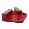 3 Pack Trapezoidal Diamond Grinding Polishing Pads Discs For Concrete Grinders