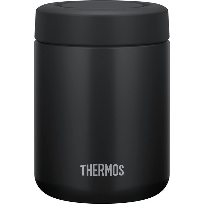 Thermos JBR-501 BK Vacuum Insulated Soup Jar, 16.9 fl oz (500 ml), Black, Standard Model, Hot & Cold Clean, Easy to Clean, Round Mouth Design