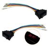 2Pcs 5-Pin/Wire 15cm Car Window Power Switchs Universal UP/DOWN Red LED Lighted DC12V 24V 20A