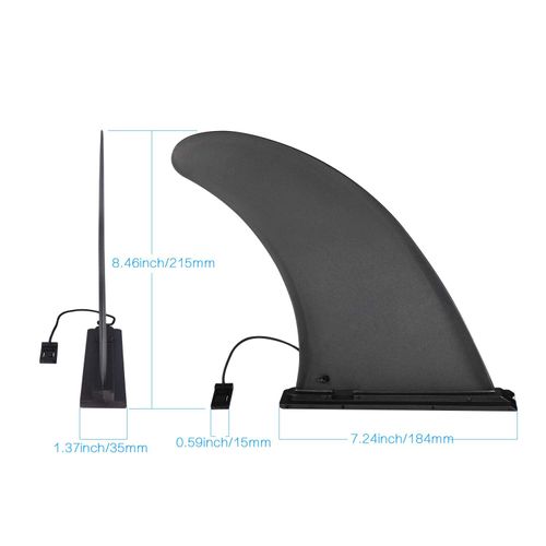Zocipro Removable Universal Sup Fin, Nylon Reinforced Safe Surfboard Sup Fin, Surfboard Fins Replacement Accessories, Suitable for Sup Board, Inflatable Kayak, Long Board