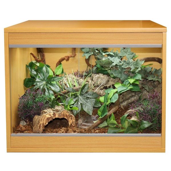 Komodo Ecology Habitat Wooden Reptile Terrarium 57cmx49cmx 43cm #9P1