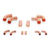3/8" & 3/4" OD HVAC Long Radius Copper Kit - (2) Coupling,(2) 90's,(2) Street