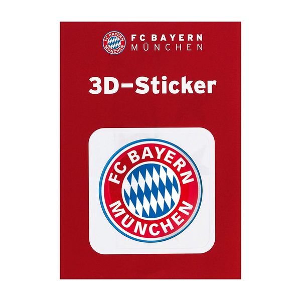 FC Bayern München 3D Aufkleber Logo bunt