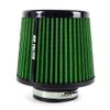 3" 76mm Dry Air Filter Cold Air Intake Cone Replacement High Flow Inlet GREEN