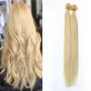 ALISY Human Hair NAIL U TIP Tip Extensions, Remy Extensions, Color Wig, Set of 50 (16 Inches, 60#)