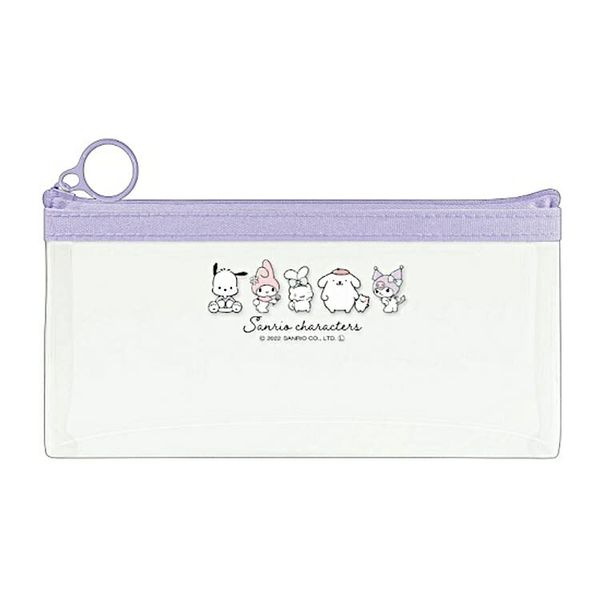 Kamio Japan Sanrio Characters Clear Flat Pen Case [012959]