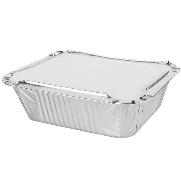 We Can Source It - 50 x No. 2 Aluminium Foil Food Containers + Lids