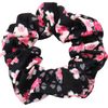 Matsumi Craft Sakura Han Scrunchie, Cherry Blossom/Black, 3.9 x 3.9 x 0.2 inches (10 x 10 x