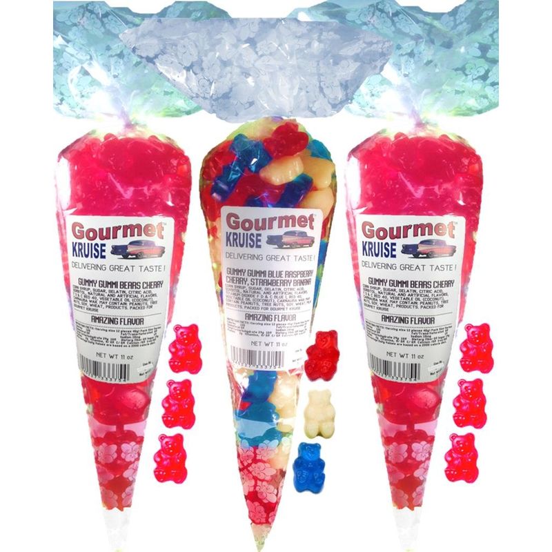 Red Gummy Bears (2) Wild Cherry (1) Blue Raspberry Red Wild Cherry ...