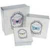 Le Papillon Square Tins Set of 3