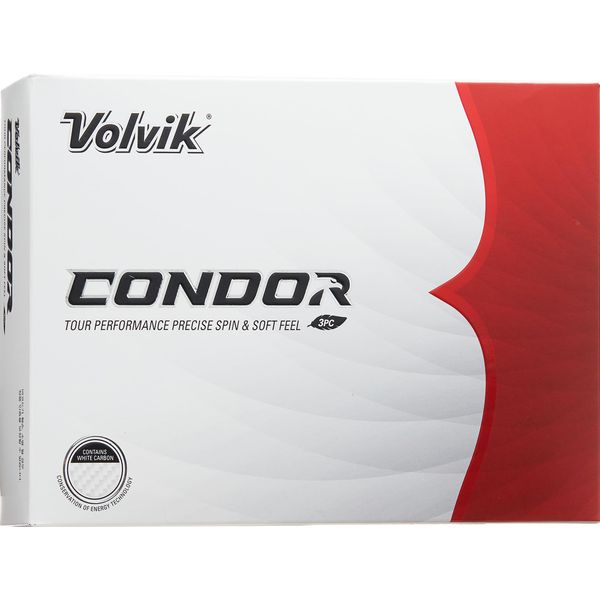 Volvik 2024 Condor Balls, 1 Dozen (12 Balls), White