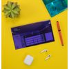 Snopake DL Polyfile Popper Wallet with Press Stud Closure – Electra Assorted [Pack of 5] Ref: 10035