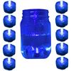 10 Pack Blue Submersible Waterproof Underwater Battery LED Tea Light~Wedding