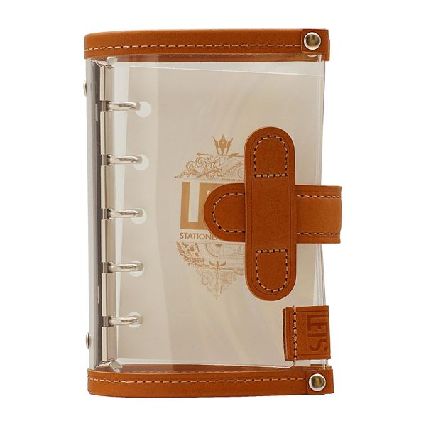 LETS STATIONERY GOODS Clear Personal Organizer Mini 5 [Natural]