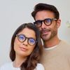 OPULIZE RIO Blue Light Blocking Glasses - Flat Top Frame - Brown Tortoiseshell - Mens Womens - Spring Hinges - B53-2