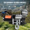 Electric Winch ATV UTV 3000 lb Steel Cable IP55 Waterproof Wired Control