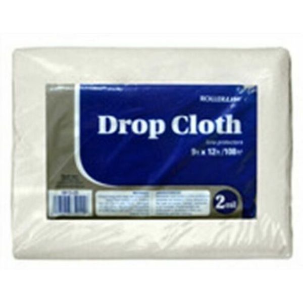 Rollerlite 0912-20 9' X 12' 2 Mil Plastic Drop Cloth