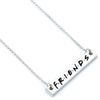 Friend Silver Plated Necklace Logo Official Merchandise