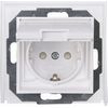 Kopp Athenis 954029085 Flush-Mounted Wet Room Protective Contact Socket, Pure White