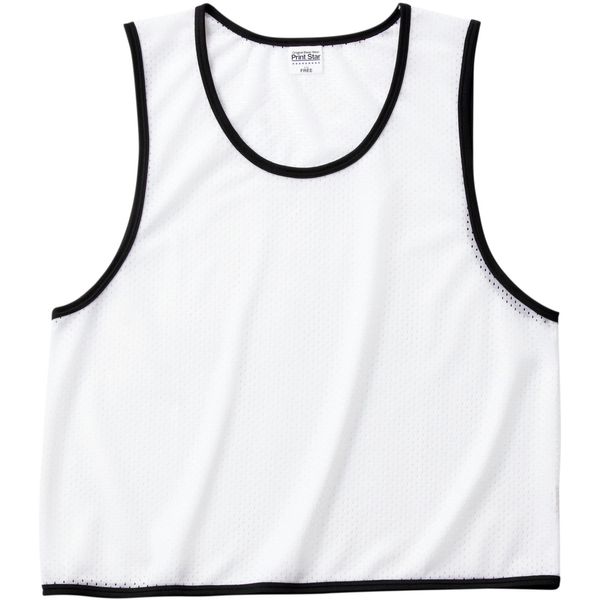 Printstar Mesh Bib (Polyester) (7 Colors/JL-XXL), white